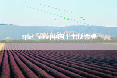 连云港中国十七块金牌