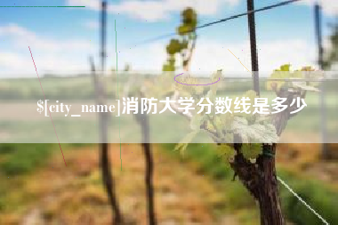 连云港消防大学分数线是多少