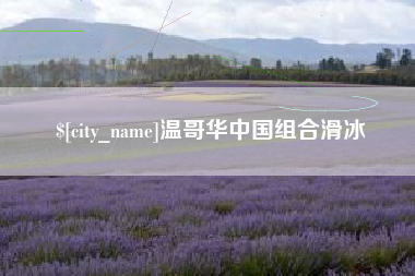 连云港温哥华中国组合滑冰