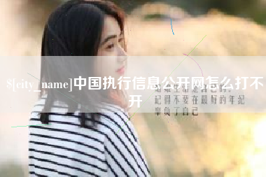 连云港中国执行信息公开网怎么打不开