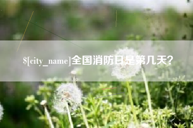 连云港全国消防日是第几天？