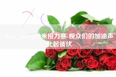 连云港500米接力赛-观众们的加油声此起彼伏
