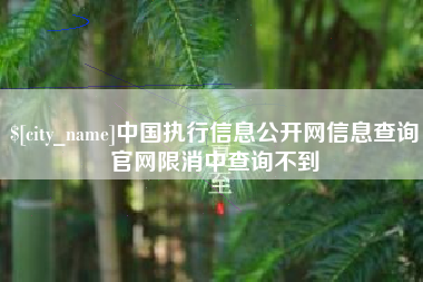 连云港中国执行信息公开网信息查询官网限消中查询不到