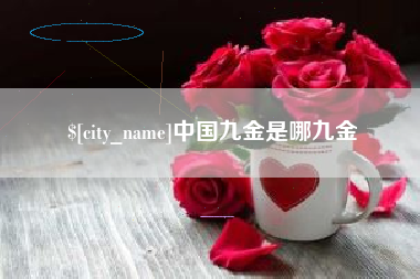 连云港中国九金是哪九金