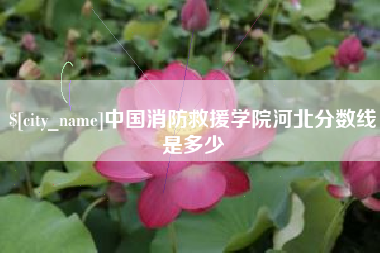 连云港中国消防救援学院河北分数线是多少