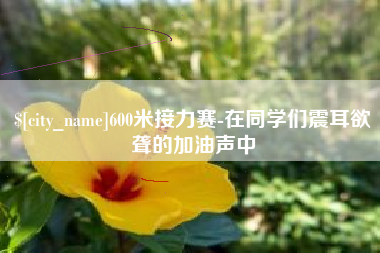 连云港600米接力赛-在同学们震耳欲聋的加油声中