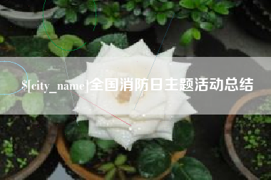 连云港全国消防日主题活动总结
