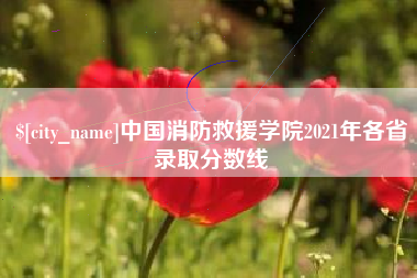连云港中国消防救援学院2021年各省录取分数线