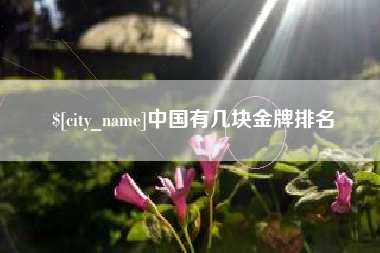 连云港中国有几块金牌排名