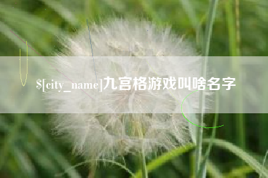 连云港九宫格游戏叫啥名字