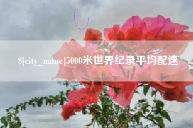 连云港5000米世界纪录平均配速