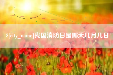 连云港我国消防日是哪天几月几日