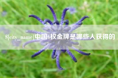 连云港中国6枚金牌是哪些人获得的
