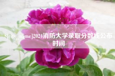 连云港2024消防大学录取分数线公布时间