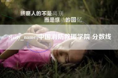 连云港中国消防救援学院 分数线