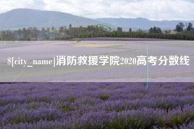 连云港消防救援学院2020高考分数线