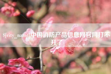 连云港中国消防产品信息网官网打不开了