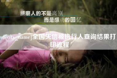 连云港全国失信被执行人查询结果打印流程