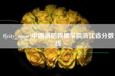 连云港中国消防救援学院浙江省分数线