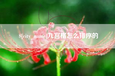 连云港九宫格怎么排序的