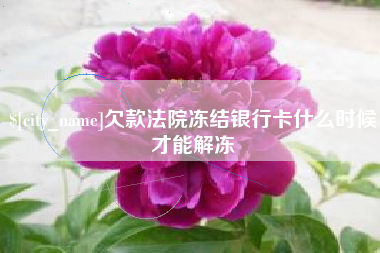 连云港欠款法院冻结银行卡什么时候才能解冻