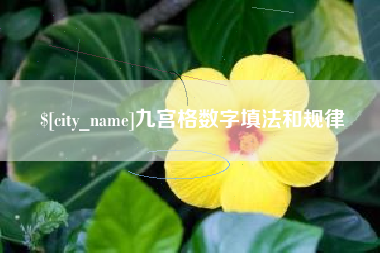 连云港九宫格数字填法和规律