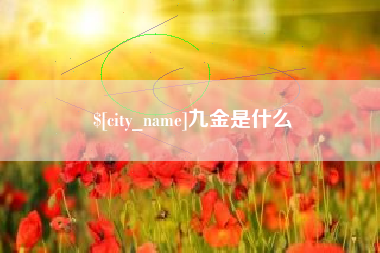 连云港九金是什么