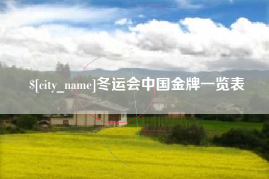 连云港冬运会中国金牌一览表