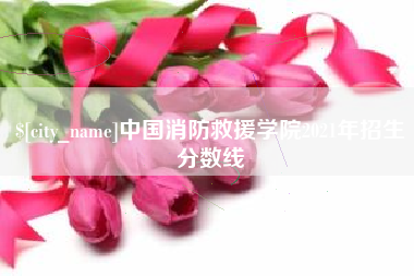 连云港中国消防救援学院2021年招生分数线