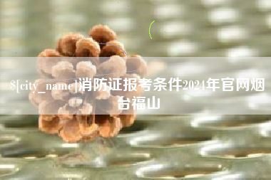 连云港消防证报考条件2024年官网烟台福山